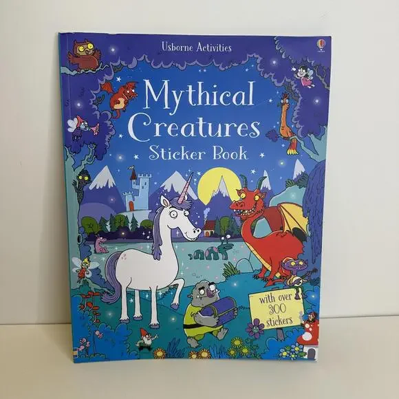 Usborne Activities Mythical Creatures Sticker Book - Picture 1 of 7